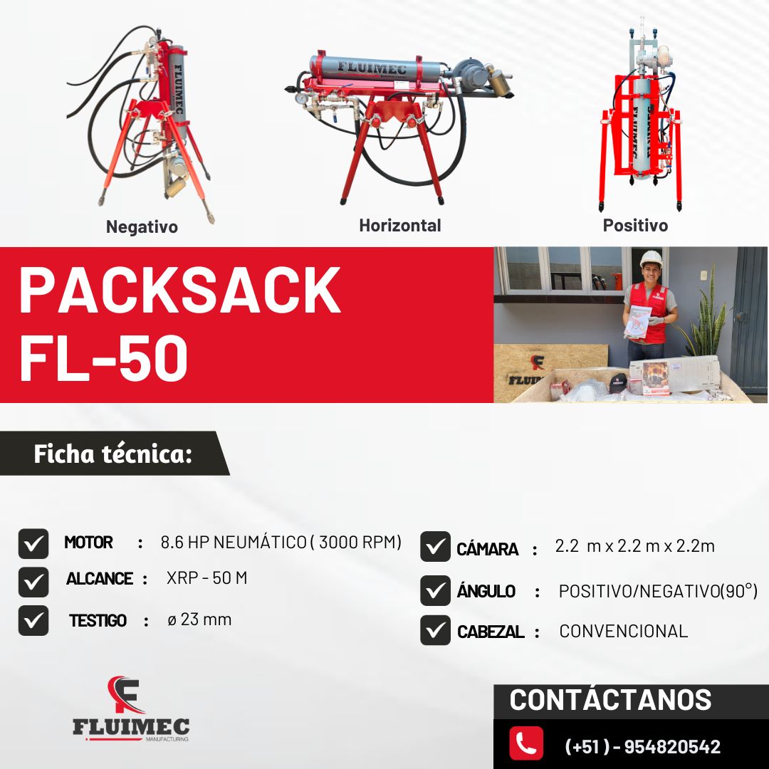 Packsack FL-50 Perforadora FLUIMEC